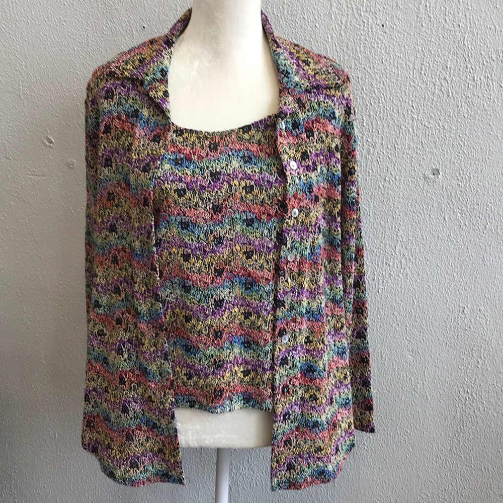 Chico’s Design 2-piece jacket and top set